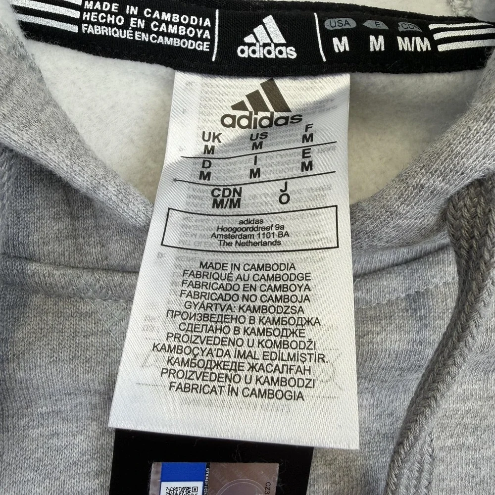 Delaware Fightin' Blue Hens Sweatshirt Mens‎ Medium Gray NCAA Adidas Hoodie